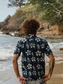 Aloha After Dark Short Sleeve Button Down - Organic Cotton