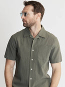 Seersucker Short Sleeve Camp Shirt