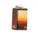 Cute 80s Womens Wallet | Retro Bifold Rfid Recycled | Retro Ripple