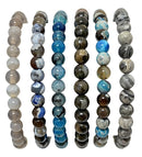 Adjustable Stone Bead Bracelet