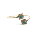 Gold Plated Tanvi Bracelet with Semiprecious Stone