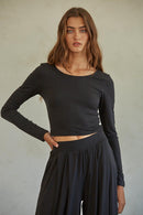 The Ashley Top- Black