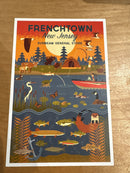 Frenchtown, New Jersey - Geometric - Lake & River - Sunbeam General Store Post Cards