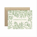 CONGRATULATIONS BOTANICAL GREETING CARD
