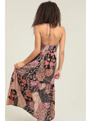 Printed Halter Maxi Dress