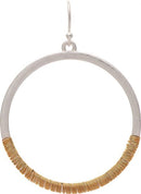 Two Tone Half and Half Earring