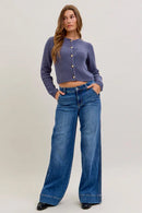Mid Rise Petite Trouser Retro Wide