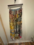 Silk Patchwork Maxi Skirt