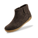 Boot with Honey Rubber Sole- Brown