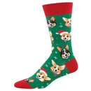 Happy Pawlidays Socks - Green
