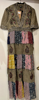 Stonewash Patchwork Dress