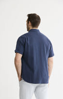 Linen Blend Short Sleeve Shirt