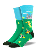 Men's "Just Slay" Socks- Green