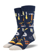 Men's Can you Fix It Socks - Navy Heather