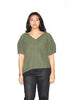 Celine Puff Sleeve Cotton Top