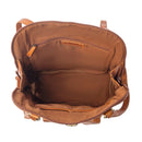 Hearthfire Buckled Genuine Leather Bag Cognac