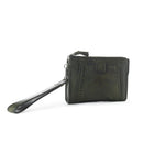 Zidana Bandera Ridge Vegetable-Tanned Leather Wristlet - Dusty Rose