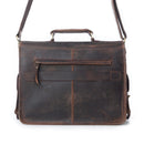 Dust Creek Leather Laptop Bag- Saddle Ember