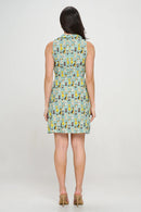 Colorful Multi Dog Print Dress