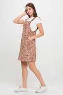 Colorful Blooming Meadow Corduroy Skirtall
