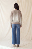 Long Sleeve Striped Sweater Top