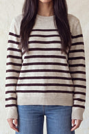 Long Sleeve Striped Sweater Top
