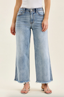 Judy Blue MR Ankle Wide Leg + Hollywood WB + Fray Hem