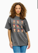 Boho T-Shirt Happy Yoga Mushroom Print