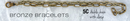 Bronze Bracelet - Double Chain with Clasp