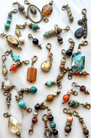 Bronze Stone Charms