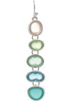 Faux Sea Glass Long Drop Earring