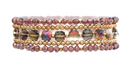 Peacock Glass Bead Mixed Bracelet Set