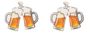 Cold Beer Glasses Earrings