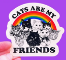 Cats are my Friends Sticker