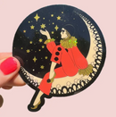 Pierrot Clown On the Moon Sticker