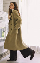 Handmade Long Coat- Olive