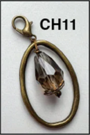 Bronze Stone Charms