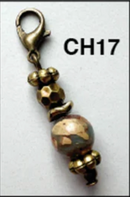 Bronze Stone Charms