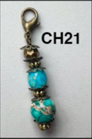 Bronze Stone Charms