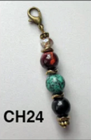 Bronze Stone Charms