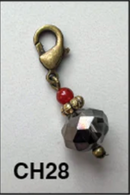 Bronze Stone Charms