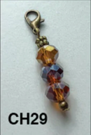 Bronze Stone Charms