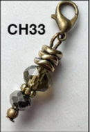 Bronze Stone Charms