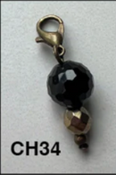 Bronze Stone Charms