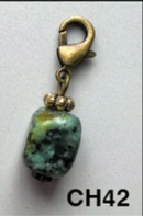 Bronze Stone Charms