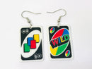 Acrylic Uno Earrings