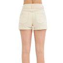 High Rise Bow Detailed Shorts - Ivory