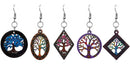 WOOD TREE OF LIFE EARRINGS