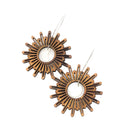 Lunar Wood Earring - Moonbow
