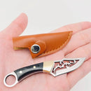 Hollow Blade Portable Wooden Handle Knife
